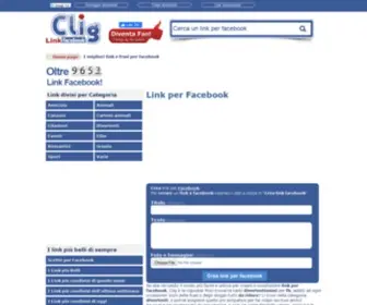 Clig.it(I► Link per Facebook piÃ¹ divertenti da condividere. Puoi creare link sull'amore (♥) Screenshot