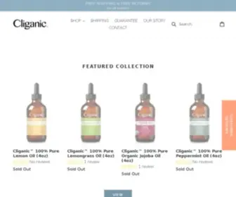 Cliganic.com(Essential Oils) Screenshot