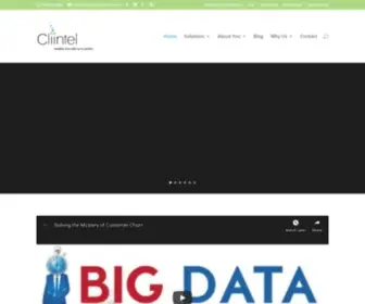 Cliintel.com(Cliintel Big Data Analytics Firm Business Insights Tools Solutions) Screenshot