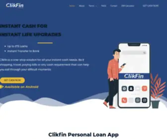 Clikfin.com(Education Loan) Screenshot