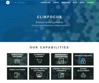 Clikfocus.com(Expert Drupal Web Development) Screenshot