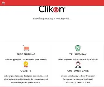 Clikon.ae(Clikon Online Shop in UAE wide range of electronic) Screenshot