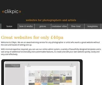 Clikpic.com(Great websites for only £40pa) Screenshot