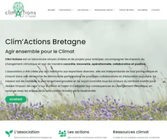 Climactions-Bretagnesud.bzh(Bienvenue à Clim'actions) Screenshot