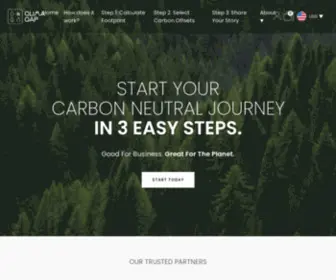 Climagap.com(Offset your carbon footprint and go neutral) Screenshot