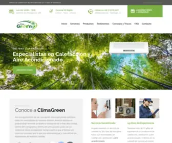 Climagreen.cl(Climatizamos tu ambiente) Screenshot