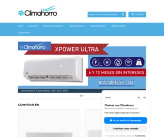 Climahorro.com.mx(Comercializadora HVAC) Screenshot