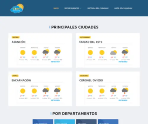 Climaparaguay.com(Clima Paraguay) Screenshot