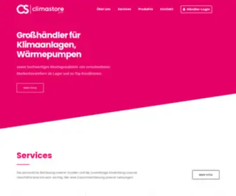 ClimaStore.at(Klimaanlagen & Wärmepumpen Großhandel) Screenshot