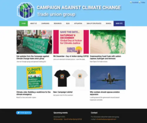 Climate-Change-Jobs.org(Campaign against Climate Change Trade Union Group) Screenshot