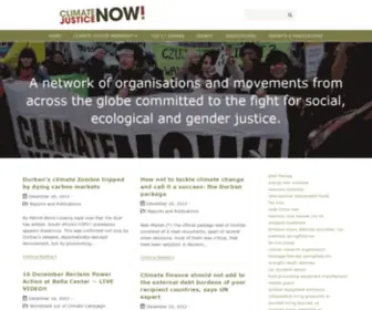 Climate-Justice-Now.org(Climate Justice Now) Screenshot