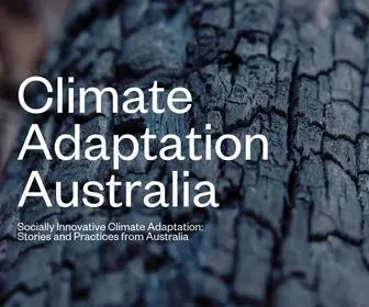 Climateadaptationaustralia.com.au(The project hub for the ARC Discovery Project) Screenshot