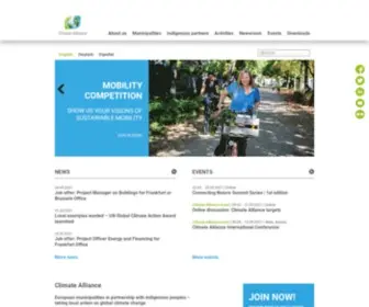 Climatealliance.org(Climate Alliance) Screenshot