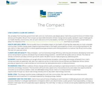 Climateandcleanaircompact.org(Utah Climate & Clean Air Compact) Screenshot