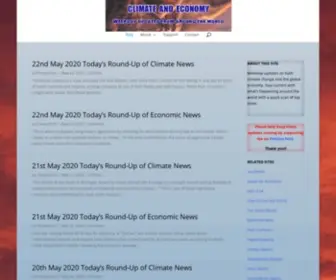 Climateandeconomy.com(Climate change and global economy top news) Screenshot