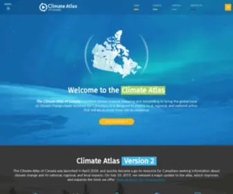 Climateatlas.ca(Climate Change in Canada) Screenshot