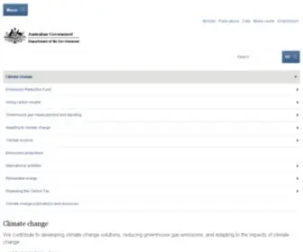 Climatechange.gov.au(Climate change) Screenshot