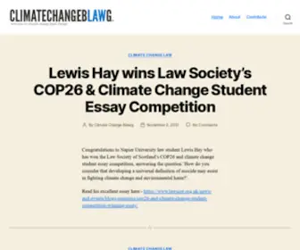 Climatechangeblawg.com(Climate Change Blawg) Screenshot