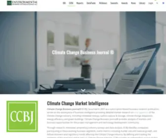 Climatechangebusiness.com(Climate Change Business Journal ®) Screenshot