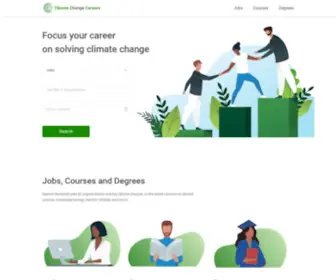 Climatechangecareers.com(Climate Change Jobs) Screenshot