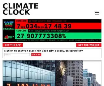 Climateclock.world(Climate Clock) Screenshot