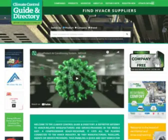 Climatecontroldirectory.com(Climate Control Directory Online) Screenshot