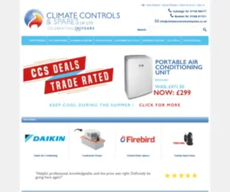 Climatecontrolsandspares.co.uk(Climate Controls & Spares) Screenshot