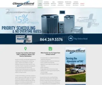 Climatecontrolsc.com(Climate Control) Screenshot