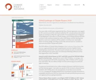 Climatefinancelandscape.org(CLIMATE FINANCE TRACKING) Screenshot