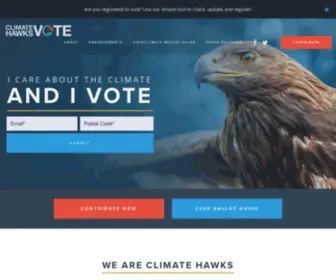 Climatehawksvote.com(Climate Hawks Vote) Screenshot