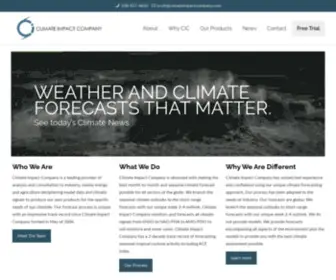 Climateimpactcompany.com(Climate change weather data consulting for the Energy & Agriculture Industries) Screenshot