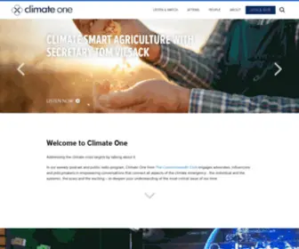 Climateone.org(Climate One) Screenshot