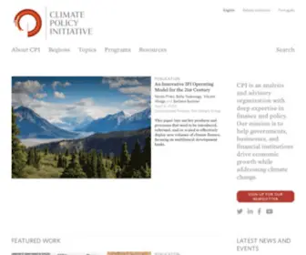 Climatepolicyinitiative.org(Climate Policy Initiative) Screenshot