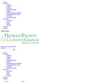 Climaterights.org(Climate change) Screenshot