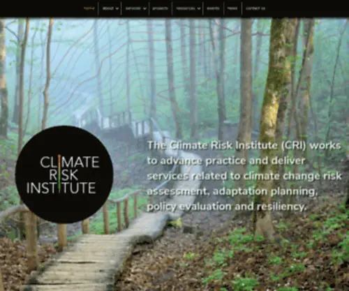Climateriskinstitute.ca(Evidence serving climate change) Screenshot