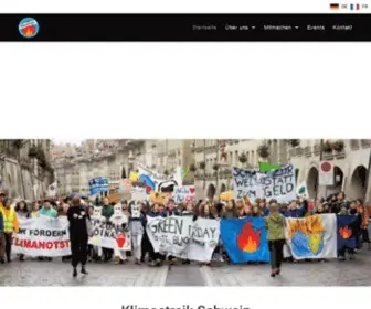 Climatestrike.ch(Klimastreik schweiz) Screenshot