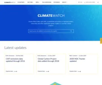 Climatewatchdata.org(Climate watch) Screenshot