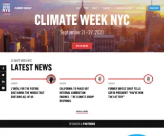 Climateweeknyc.org(Climate Week NYC 2013) Screenshot