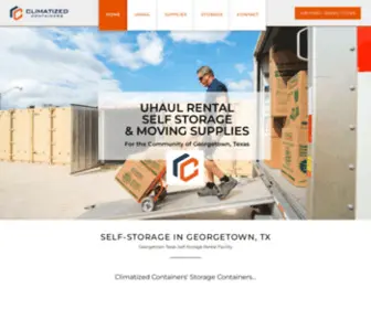 Climatizedcontainers.com(Self Storage in Georgetown) Screenshot