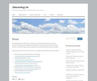 Climatology.lu(Meteorology and Hydrology in Luxembourg) Screenshot