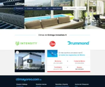 Climayoreo.com(Comercializador Mayorista en Aire Acondicionado) Screenshot