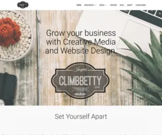 Climbbetty.com(Website Design. Creative Media. Our goal) Screenshot