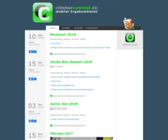 Climbercontest.de(Mobiler Ergebnisdienst) Screenshot