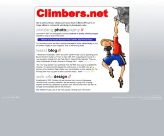 Climbers.net(Climbing photography & Web site design) Screenshot