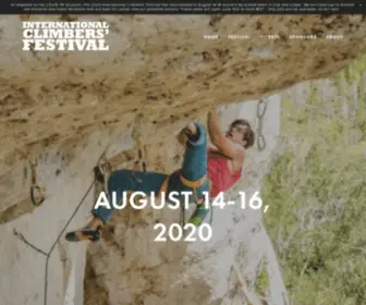 Climbersfestival.org(This grassroots festival) Screenshot