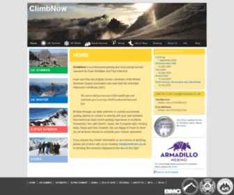 Climbnow.co.uk(Professional Guiding and Instruction) Screenshot