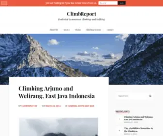 Climbreport.net(Dedicated to mountain climbing and trekking) Screenshot