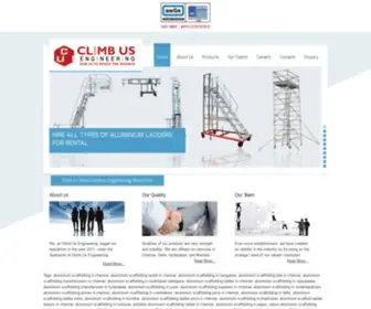 Climbusengineering.in(Aluminium Scaffolding in Chennai) Screenshot