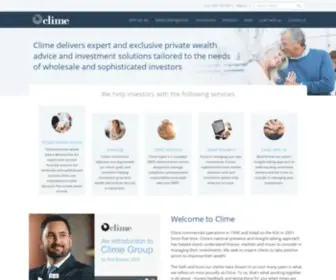 Clime.com.au(Managed Funds) Screenshot