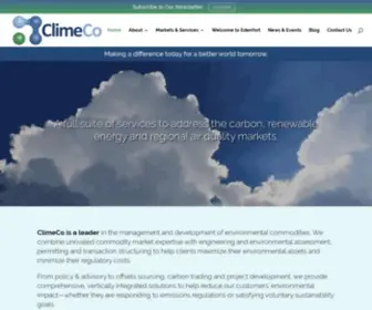 Climeco.com(Environmental Market Solutions) Screenshot